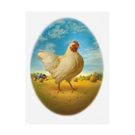 Dan Craig 'Smaller Promo Chicken - Egg' Canvas Art,18x24